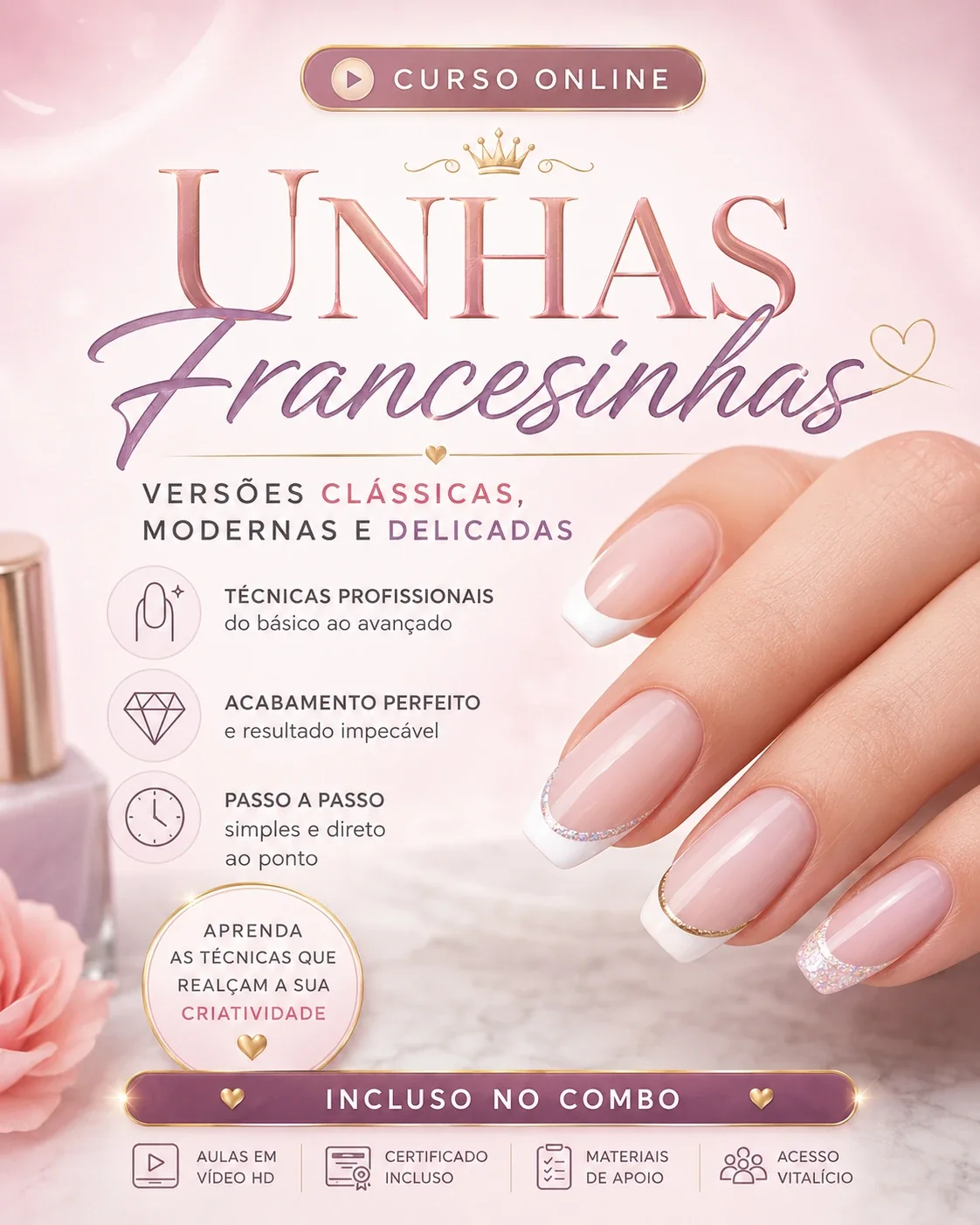 Unhas Francesinhas