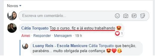 Depoimento de aluna 3